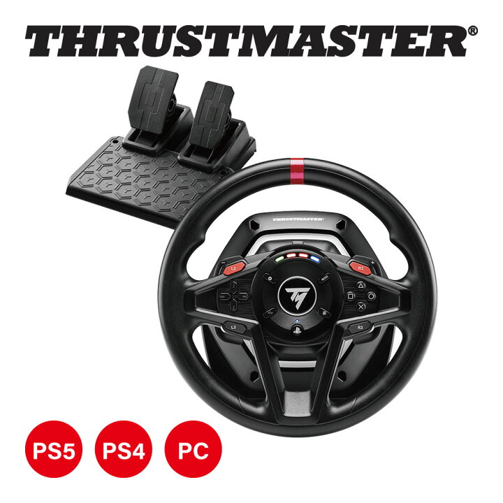 楽天市場】Thrustmaster スラストマスター T128 ゲーム ステアリング  