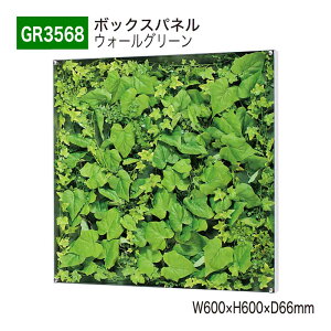 【正規代理店】BELK GreenMode ベルク グリーンモード GR3568 ウォールグリーン 600×600×66 薄型BOX 透明板 アクリル パネル フレーム 額装 壁 直付け ひも掛け 汎用 使いやすい おしゃれ 癒し フェイ