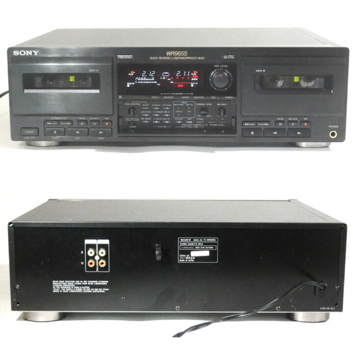 楽天市場】【中古】SONY TC-WR965S ダブルカセットデッキ : 野澤電機 