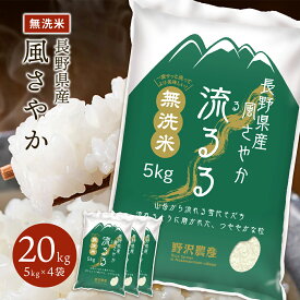 風さやか 長野県産 令和6年産 米 無洗米 5kg 10kg 20kg 30kg お米 精米 白米 ブランド米 ギフト 送料無料