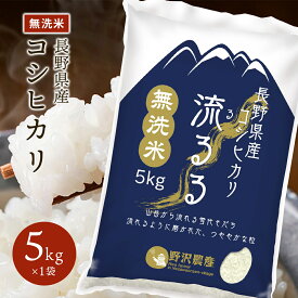 令和5年産 無洗米 コシヒカリ お米 こしひかり 精米 白米 長野県産 送料無料 ギフト 5kg 10kg 20kg 30kg