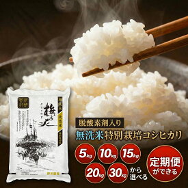 米 定期便 新鮮密封パック 無洗米 コシヒカリ お米 精米 ブナの水 長野県産 こしひかり 特別栽培米 白米 令和7年産 送料無料 ギフト 長期保存 米 10kg 20kg 30kg 定期便 定期購入