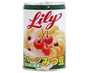 リリーコーポレーション Lily リリーのフルーツみつ豆 4号缶 425g缶×12個入×(2ケース)｜ 送料無料 缶詰 果物 菓子材料 蜜豆