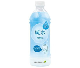 JAフーズ大分 純水 500mlペット×24本入×(2ケース)｜ 送料無料 水 ウォーター PET ペットボトル