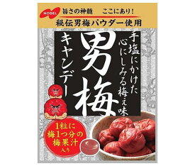 ノーベル製菓 男梅 80g×6袋入×(2ケース)｜ 送料無料 お菓子 飴 キャンディー 袋 うめ