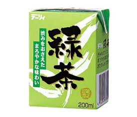 南日本酪農協同 デーリィ 緑茶 200ml紙パック×24本入×(2ケース)｜ 送料無料 お茶 茶飲料 緑茶 紙パック デーリー