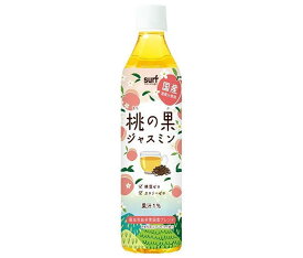 サーフビバレッジ 桃の果ジャスミン 500mlペットボトル×24本入×(2ケース)｜ 送料無料 茶 もも 桃 果汁 カロリーゼロ 糖質ゼロ