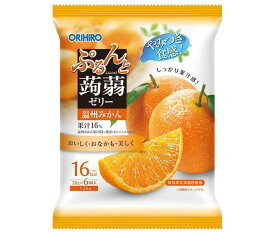 オリヒロ ぷるんと蒟蒻ゼリー 温州みかん 20gパウチ×6個×24袋入｜ 送料無料 お菓子 こんにゃくゼリー ダイエット