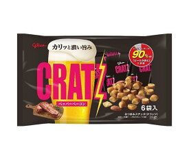 江崎グリコ クラッツ ペッパーベーコン 96g×8袋入｜ 送料無料 お菓子 スナック菓子 袋 おつまみ CRATZ