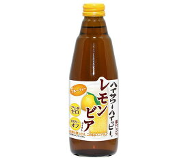 博水社 ハイサワーハイッピー レモンビアテイスト 350ml瓶×12本入｜ 送料無料 炭酸飲料 割り材 瓶