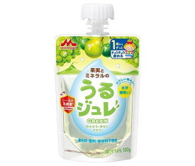 森永乳業 うるジュレ GREEN 100gパウチ×36本入×(2ケース)｜ 送料無料 果実 ゼリー飲料 ベビー 赤ちゃん 水分補給 乳酸菌