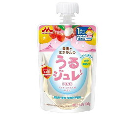 森永乳業 うるジュレ PINK 100gパウチ×36本入｜ 送料無料 果実 ゼリー飲料 ベビー 赤ちゃん 水分補給 乳酸菌