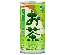 サンガリア 一休茶屋 おいしいお茶 190g缶×30本入｜ 送料無料 お茶 茶 緑茶 缶 国産 茶葉 玉露