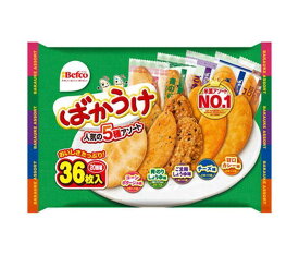 栗山米菓 ばかうけアソート 36枚×10袋入｜ 送料無料 お菓子 米菓 せんべい ばかうけ アソート