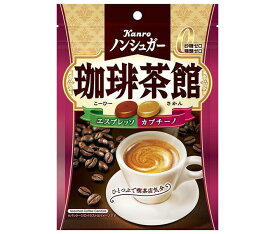 カンロ ノンシュガー珈琲茶館 72g×6袋入｜ 送料無料 お菓子 飴・キャンディー 袋
