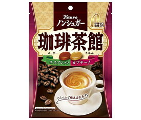 カンロ ノンシュガー珈琲茶館 72g×6袋入×(2ケース)｜ 送料無料 お菓子 飴・キャンディー 袋