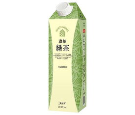 三井農林 ホワイトノーブル 濃縮緑茶 1L紙パック×6本入×(2ケース)｜ 送料無料 緑茶 お茶 濃縮緑茶 1l ビタミンC 清涼飲料水