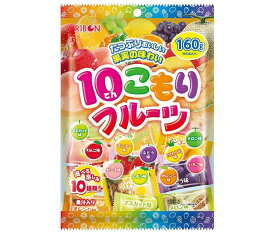 リボン 10こもりフルーツ 160g×12袋入｜ 送料無料 お菓子 あめ キャンディー 飴 袋