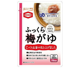 亀田製菓 ふっくら梅がゆ 150gパウチ×36袋入×(2ケース)｜ 送料無料 レトルト食品 おかゆ うめ ご飯