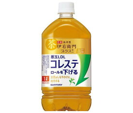 サントリー 伊右衛門(いえもん) プラス コレステロール対策【機能性表示食品】 1000mlペットボトル×12本入｜ 送料無料 お茶飲料 緑茶 機能性表示