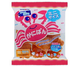 三立製菓 ミニかにぱん 80g×12袋入×(2ケース)｜ 送料無料 一般食品 パン 菓子パン