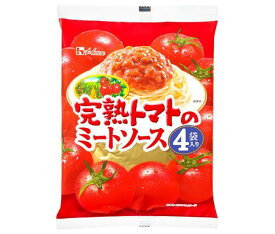 ハウス食品 完熟トマトのミートソース 4袋入り 520g(130g×4袋)×6個入｜ 送料無料 パスタ ソース トマト ミート レトルト