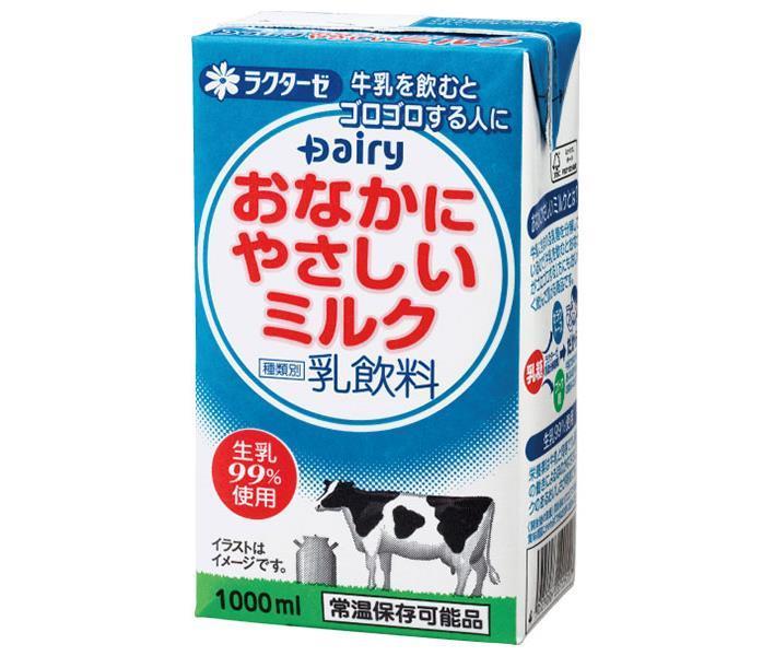 南日本酪農協同 デーリィ おなかにやさしいミルク 1L紙パック×12本入×(2ケース)｜ 送料無料 牛乳 乳飲料 紙パック
