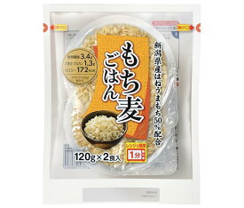 越後製菓 もち麦ごはん 240g(120g×2食)×6袋入｜ 送料無料 一般食品 レンジ レトルト パックご飯 ごはん 食物繊維