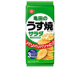 亀田製菓 亀田のうす焼 サラダ 80g×12袋入｜ 送料無料 お菓子 おつまみ・せんべい 袋