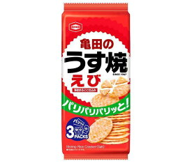 亀田製菓 亀田のうす焼 えび 70g×12袋入｜ 送料無料 お菓子 おつまみ・せんべい 袋 米菓 海老 エビ