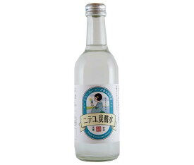 あきた美郷づくり ニテコ炭酸水 300ml瓶×24本入×(2ケース)｜ 送料無料 炭酸飲料 サイダー 瓶 レモンフレーバー