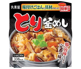 丸美屋 とり釜めし 味付けごはん付き 230g×6個入×(2ケース)｜ 送料無料 レトルト 釜めし レンジ ご飯 鶏