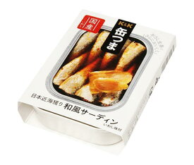 【送料無料・メーカー/問屋直送品・代引不可】国分 K&K 缶つま 日本近海獲り 和風サーディン EO角3号B缶 105g×6個入×(2ケース)｜ おつまみ 缶詰