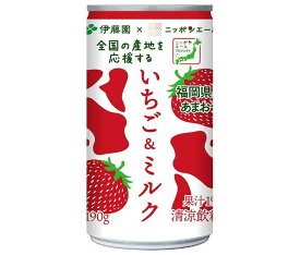 伊藤園 ニッポンエール いちご＆ミルク 190g缶×30本入｜ 送料無料 いちごミルク 乳飲料