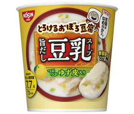 日清食品 とろけるおぼろ豆腐 旨だし豆乳スープ 17g×12(6×2)個入×(2ケース)｜ 送料無料 豆乳 スープ インスタント 即席