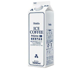 ホーマー アイスコーヒー 無糖 1000ml紙パック×12本入×(2ケース)｜ 送料無料 珈琲飲料 1L 1l 紙パック ブラック