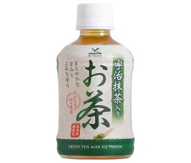 富永貿易 神戸居留地 宇治抹茶入りお茶 280mlペットボトル×24本入｜ 送料無料 茶飲料 煎茶 宇治抹茶 国産茶葉100%使用 PET