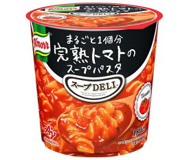 味の素 クノール スープDELI まるごと一個分完熟トマトのスープパスタ(容器入り) 40.6g×12(6×2)個入｜ 送料無料 インスタント食品 スープデリ ポタージュ 即席