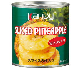 カンピー パインアップル(8枚スライス) 425g缶×24個入｜ 送料無料 缶詰 かんづめ フルーツ 果実 くだもの パイン缶