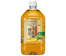 花王 ヘルシア緑茶 うまみ贅沢仕立て【特定保健用食品 特保】 1Lペットボトル×12本入×(2ケース)｜ 送料無料 特保 トクホ 脂肪を消費しやすくする PET 1000ml