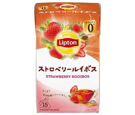 リプトン ストロベリールイボス ティーバッグ 15袋×6個入｜ 送料無料 嗜好品 インスタント ティーバッグ 紅茶 ノンカフェイン