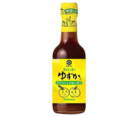 キッコーマン 柚子の香り ゆずか 250ml瓶×12本入｜ 送料無料 ぽんず ポン酢 調味料 瓶 柚子 ゆず ゆずぽん