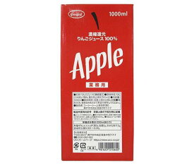 UCC GreenField(グリーンフィールド) 濃縮還元りんごジュース100％ 1000ml紙パック×6本入×(2ケース)｜ 送料無料 果実飲料 100% 業務用 アップル 林檎