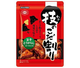 亀田製菓 技のこだ割り 旨辛とうがらし 110g×6袋入×(2ケース)｜ 送料無料 お菓子 おかき せんべい おつまみ 唐辛子