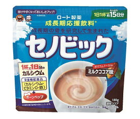 ロート製薬 セノビック ミルクココア味 180g袋×6袋入×(2ケース)｜ 送料無料 ココア 飲料 粉末 栄養機能食品 カルシウム ビタミン