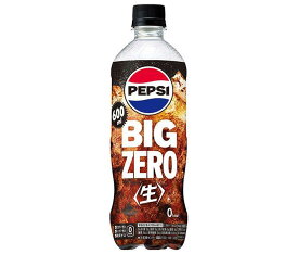 サントリー ペプシ ＜生＞ BIG ZERO【手売り用】 600mlペットボトル×24本入｜ 送料無料 炭酸飲料 ゼロ系 コーラ ZERO