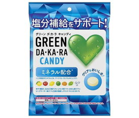ロッテ GREEN DA・KA・RAキャンディ 60g×6袋入×(2ケース)｜ 送料無料 菓子 飴 ミネラル補給 LOTTE