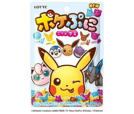 ロッテ ポケぷに 80g×12袋入×(2ケース)｜ 送料無料 お菓子 おやつ グミ フルーツ LOTTE