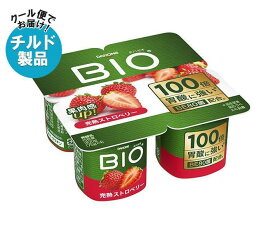 【チルド(冷蔵)商品】ダノンジャパン ダノンビオ BIO 完熟ストロベリー (75g×4)×6個入｜ 送料無料 ダノン ヨーグルト ストロベリー いちご 苺 ダノンヨーグルト