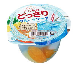 たらみ たらみのどっさり フルーツソーダ 230g×24(6×4)個入×(2ケース)｜ 送料無料 ゼリー みかん フルーツ お菓子 おやつ